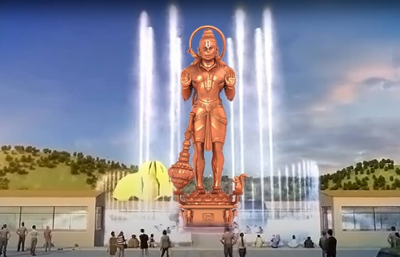 Tallest Hanuman statue America, 90-ft tall Hanuman statue Texas, Hanuman Statue of Union Houston