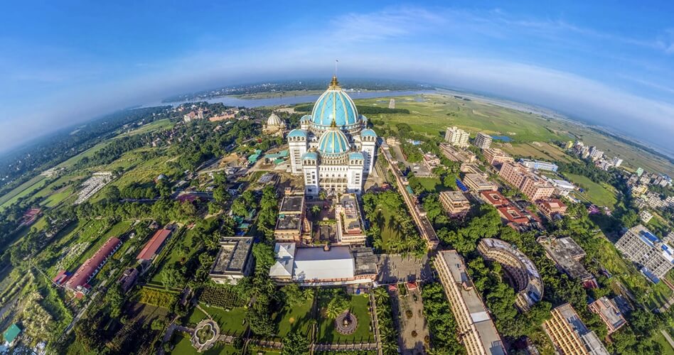 Temple of Vedic Planetarium ISKCON, where's largest temple in the world, Mayapur Chandradoya Mandir Bengal