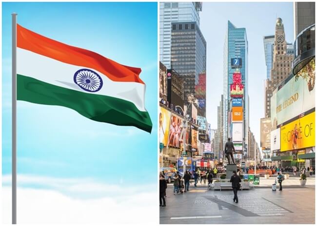 Wow! New York is Set to Hoist Indian Flag at Iconic Times Square this August 15 for First Time